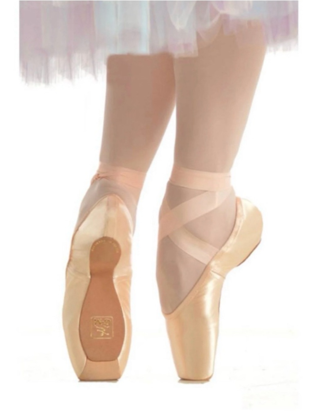Gaynor Minden Pointe Ballet shoes Satin Pink NEVER WORN 9.5 Med